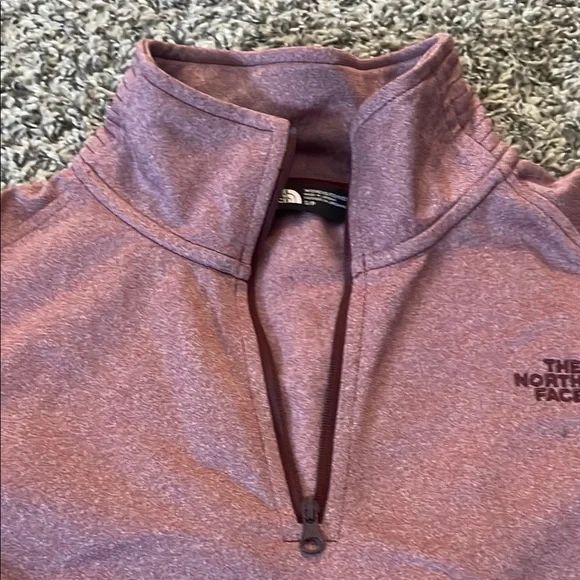 The North Face Women's Rose Pink Half-Zip Sweatshirt - Picture 7 of 8